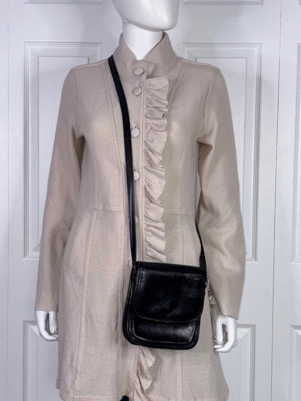 ALDO leather black cross bag